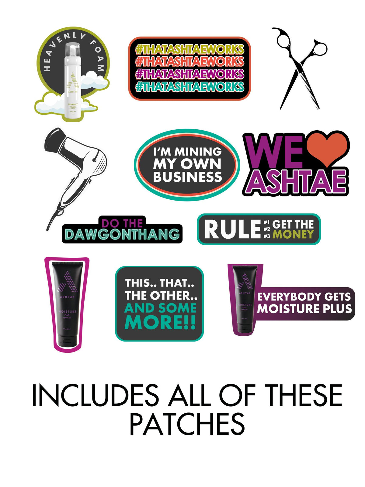 Ashtae Camo Jacket with All Ashtae Patches